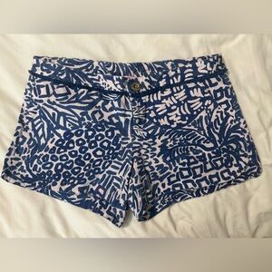 Lily Pulitzer Blue Patterned Women's Shorts